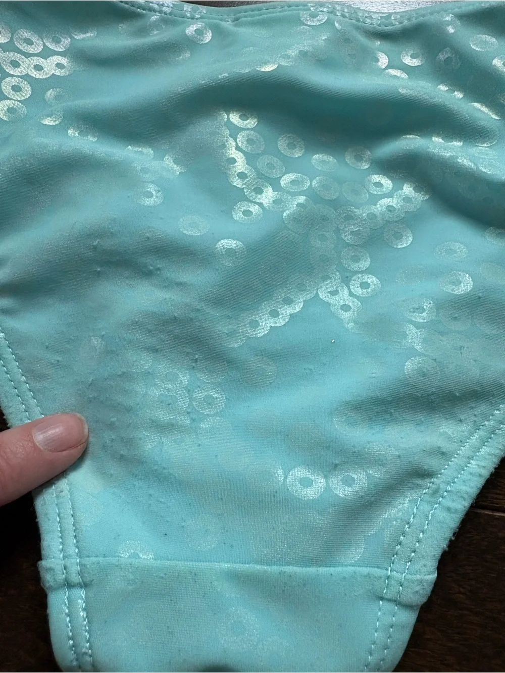 Disney Store The Little Mermaid Ariel 3-Piece Swimsuit Size 4 Sequins